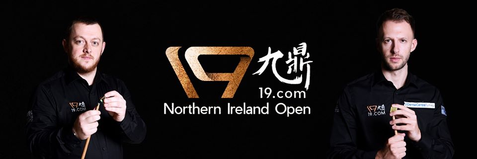 Mark Allen und Judd Trump, Logo Northern Ireland Open
