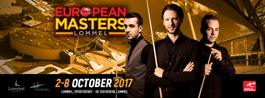 Plakat European Masters mit Selby, Trump und Brecel