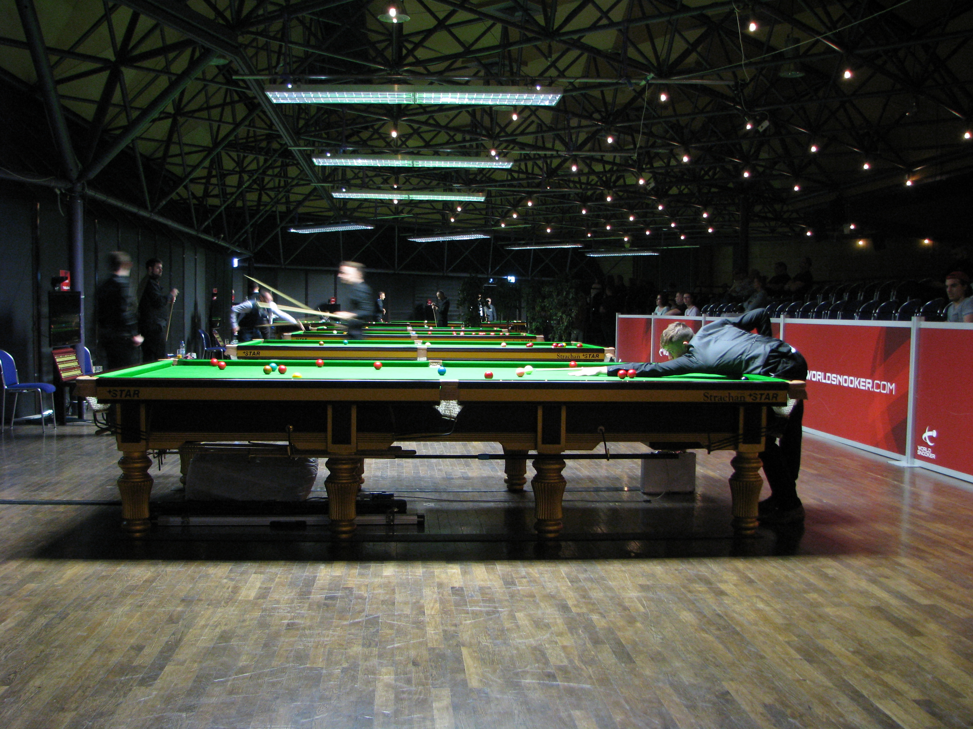 Der für das Paul Hunter Classic typische Tischaufbau.