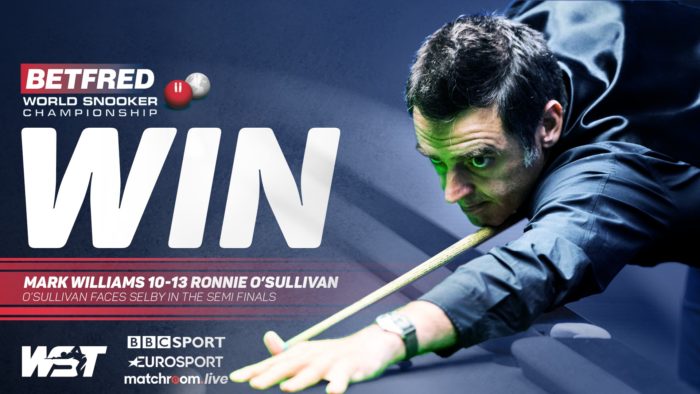 Ronnie O'Sullivan steht im WM-Halbfinale
