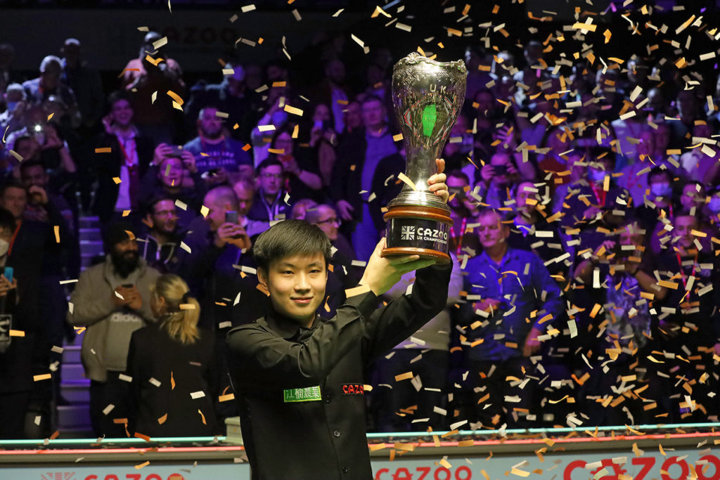 UK Championship 2021 Zhao Xintong gewinnt ersten Titel SnookerPRO