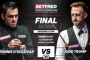 Finale der Snooker-WM zwischen Ronnie O'Sullivan und Judd Trump