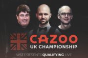 Qualifikation UK Championship: medial begleitet durch Phil Yates, Steven Hallworth, David Hendon